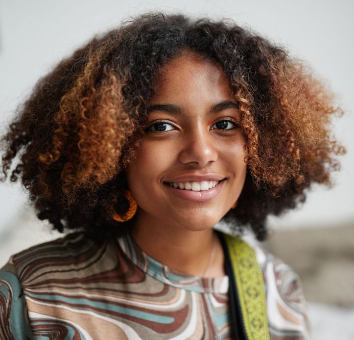 Woman with natural hair